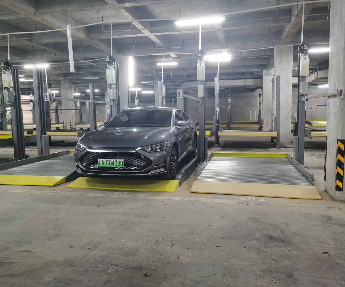 二層升降橫移式機械停車庫過規劃